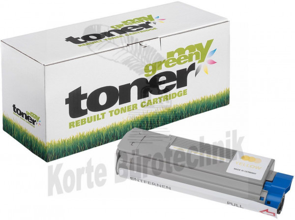 my green toner Toner-Kit gelb (180415) ersetzt 43865721