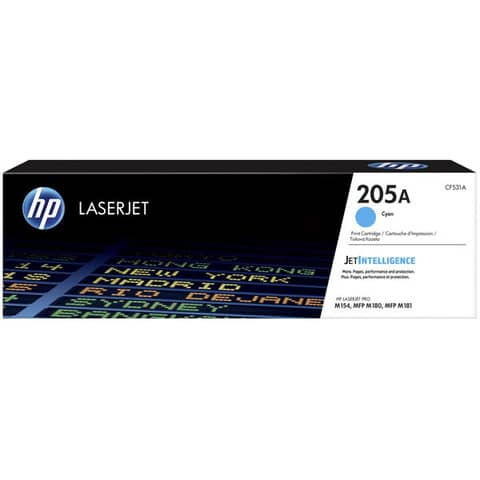 Original HP Tonerkartusche cyan (CF531A,205A,205AC,205ACYAN,NO205A,NO205AC,NO205ACYAN)