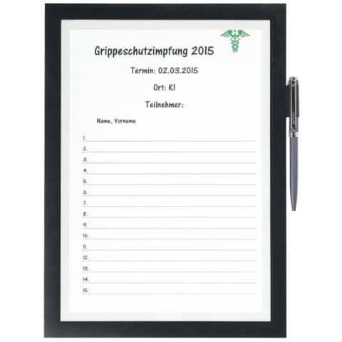 Informationsrahmen DURAFRAME® NOTE - A4, schwarz