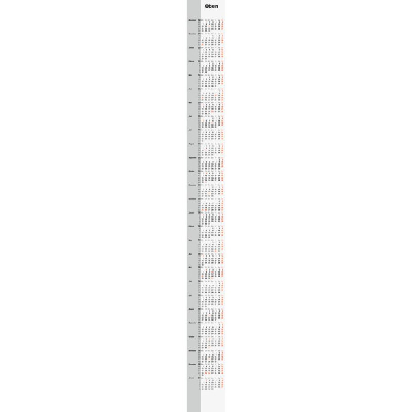 Ersatzkalendarium 2025 für Modell 38000 RIDO 70-38 100 005