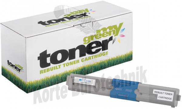 my green toner Toner-Kit cyan HC (181672) ersetzt 44973511