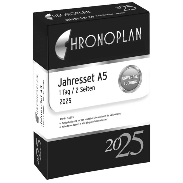 Jahres-Set A5 2025 CHRONOPLAN 50205