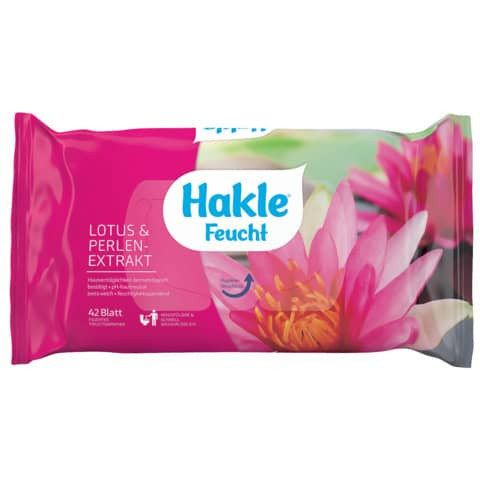 Toilettentücher Lotus + Perlextrakt - feucht, 42 Stück