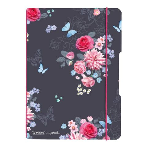 Notizheft A5 40BL kar. Ladylike Flowers HERLITZ 50021512 PP flex