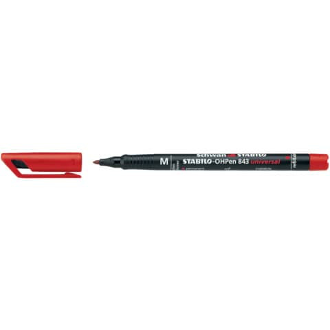 Folienstift OHPen M rot STABILO 843/40 permanent