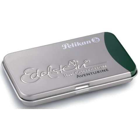 Tintenpatrone Edelstein Aventurin (Grün) PELIKAN 339671 6St i.Blech-Et