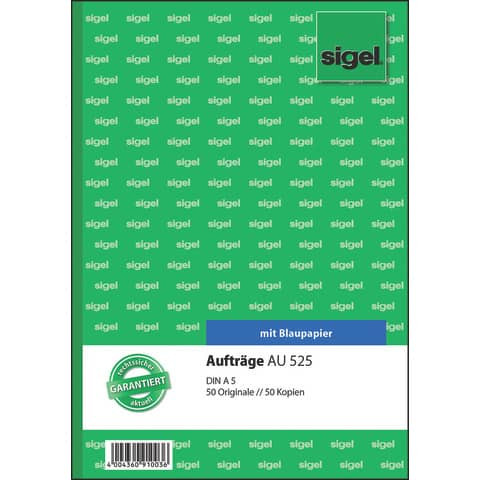 Aufträge - A5, BL, MP, 2 x 50 Blatt