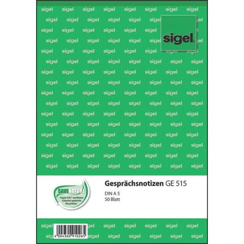 Gesprächsnotizen - A5, 50 Blatt