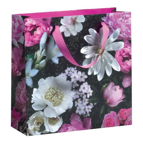 Geschenktragetasche Blumen 70010 11615 22x22x8cm