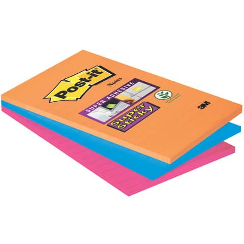 Haftnotizblock 101x152 liniert 3ST Bangk POST-IT 4690-S3B BigNotes