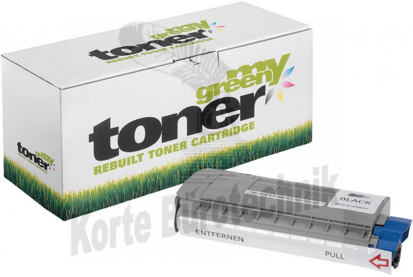 my green toner Toner-Kartusche schwarz HC (181542) ersetzt 45396204