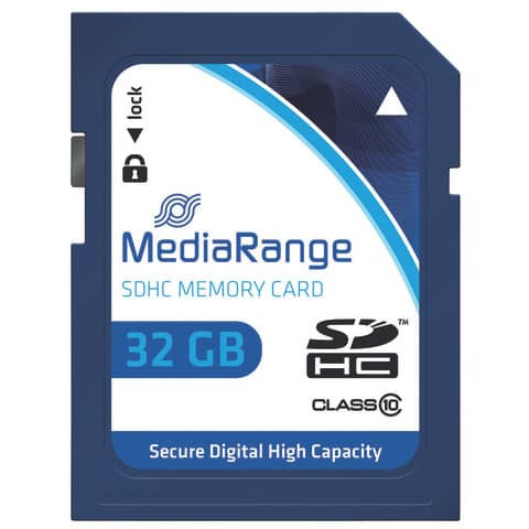 Speicherkarte Memorycard SDHC MEDIA RANGE MR964 32GB