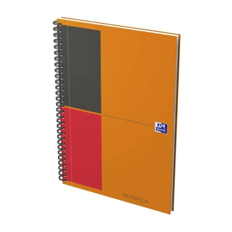 Notebook Connect - Collegeblock, B5, liniert, 80 Blatt, Hardcover, 4 Eckmarkierungen zum scannen