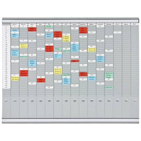 T-Kartentafel - 16 Spalten à 35 Schlitze, 100,8 x 78,3 cm