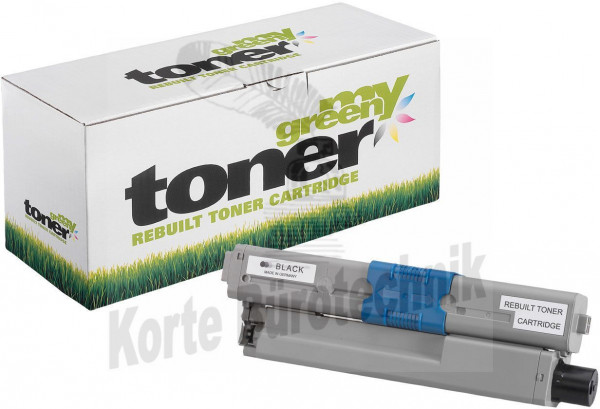 my green toner Toner-Kit schwarz HC (181498) ersetzt 44973508