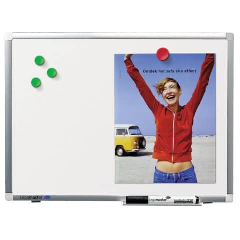 Whiteboardtafel Premium Plus - 120 x 90 cm, weiß, magnethaftend, Wandmontage