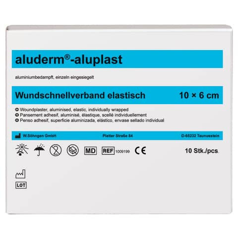 aluderm-aluplast Wundpflaster SÖHNGEN 1009199 10St. 'a10x6cm