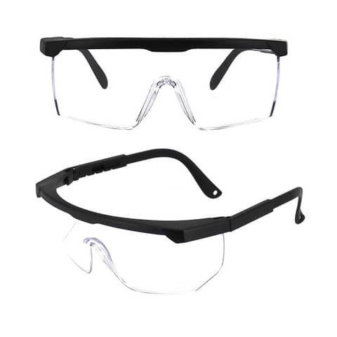 Sicherheitsbrille transparent/schwarz BF003 EN166:2001