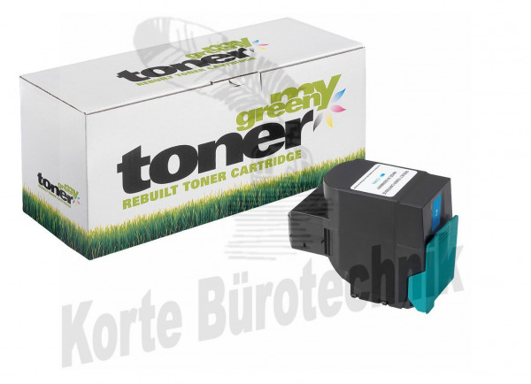 my green toner Toner-Kartusche cyan HC (160745) ersetzt C540H1CG