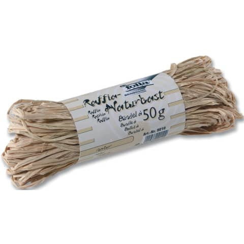 Bast Raffia matt natur FOLIA 9010 50g Naturbast