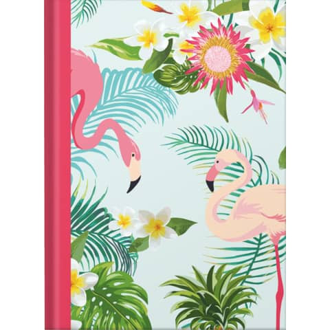 Notizbuch Flamingo pink RNK 46749 A5/96BL punktiert