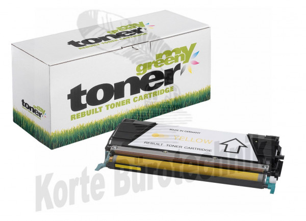 my green toner Toner-Kit gelb (161391) ersetzt C748H1YG, X748H1YG, 24B5703