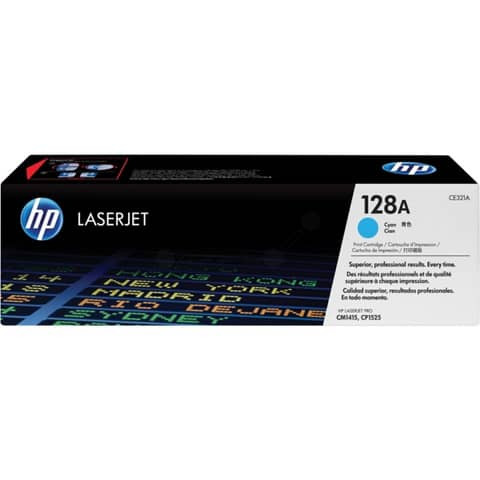 Original HP Toner cyan (CE321A,128A,128AC,128ACYAN,NO128A,NO128AC,NO128ACYAN)