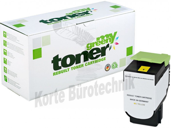 my green toner Toner-Kit gelb (162046) ersetzt 71B20Y0