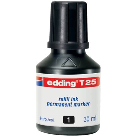 T 25 Nachfülltusche - für Permanentmarker, 30 ml, schwarz