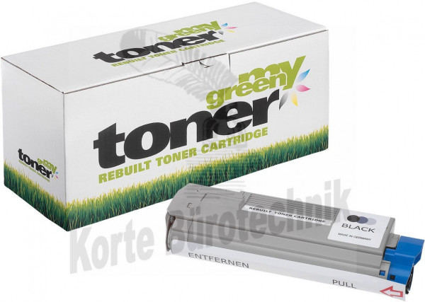 my green toner Toner-Kit schwarz (180385) ersetzt 43865724