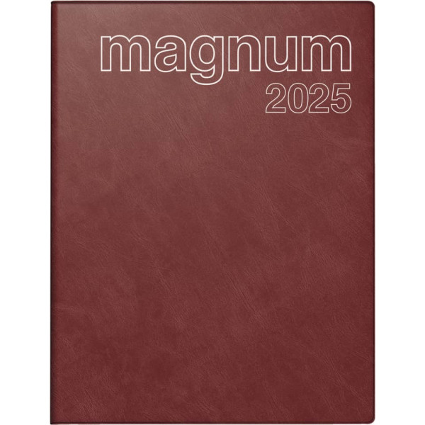 Buchkalender Magnum 2025, 18,3x24cm, weinrot RIDO 70-270 42 295