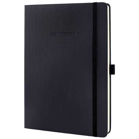 Notizbuch Conceptum - Tablet Format (180x240 mm), Hardcover, kariert, 194 Seite, schwarz