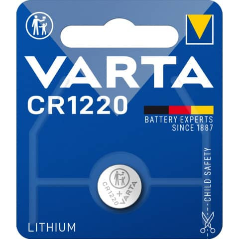 Batterien Electronics Lithium - CR 1220, 3 V