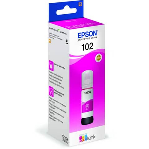 Original Epson Tintenflasche magenta (C13T03R340,102,T03R3,T03R340)