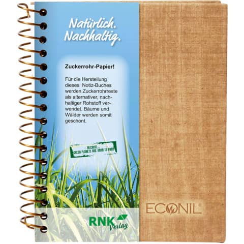 Notizbuch Econil A6 80Bl liniert RNK 46776