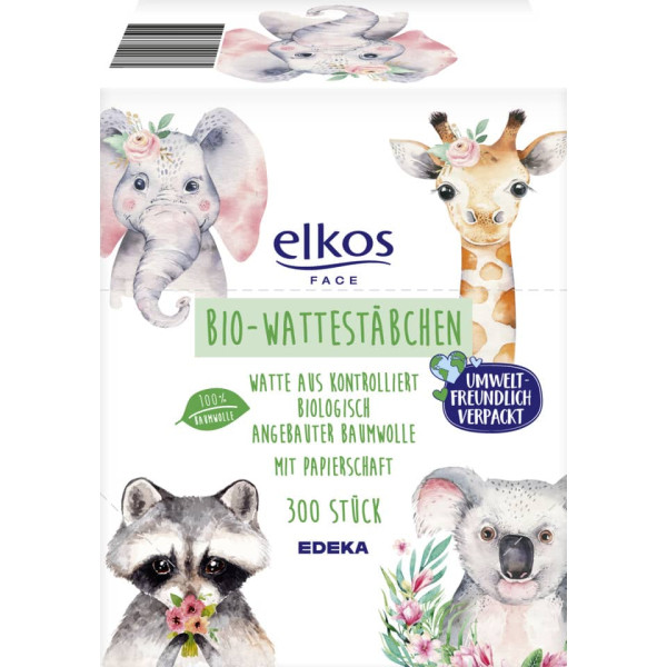 Bio-Wattestäbchen 300ST ELKOS 4506945009