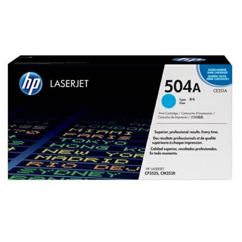 Original HP Tonerkartusche cyan (CE251A,504A,504AC,504ACYAN,NO504A,NO504AC,NO504ACYAN)