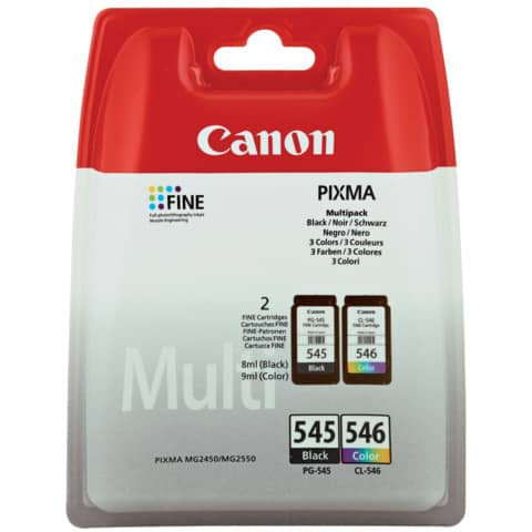 Original Canon Druckkopfpatrone Multipack schwarz + color (8287B005,PG-545CL546)