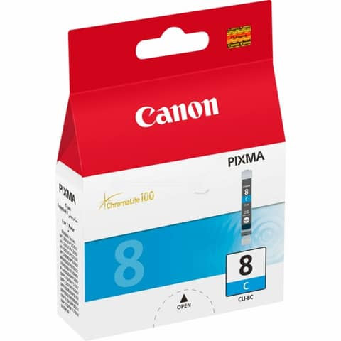 Original Canon Tintenpatrone cyan (0621B001,0621B001AA,621B001,621B001AA,CLI-8C)