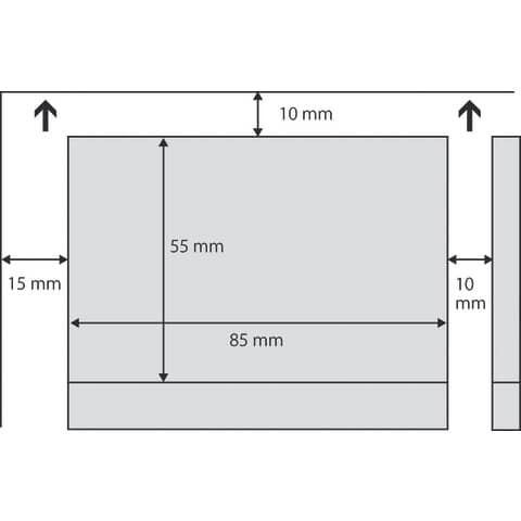 Visitenkarte 3C hochweiß 100 Karten SIGEL LP798 Format 85x55mm 225g