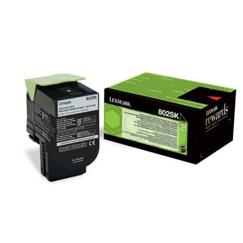 Original Lexmark Toner-Kit schwarz return program (0080C2SK0,080C2SK0,80C2SK0,802SK,NO802SK)