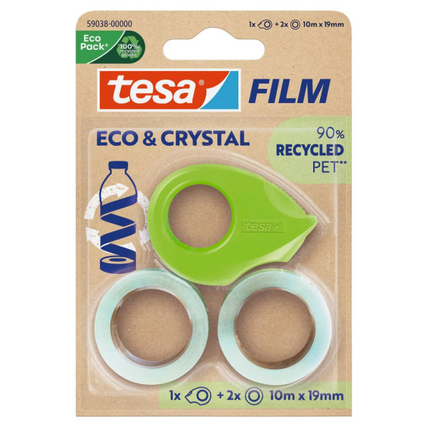 Handabroller min Eco & Crystal, 10m x 19 mm