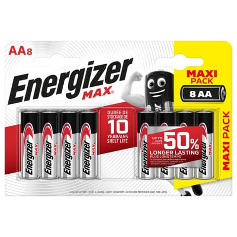 Batterie Max Alkaline AA / Mignon / LR6 8 Stück