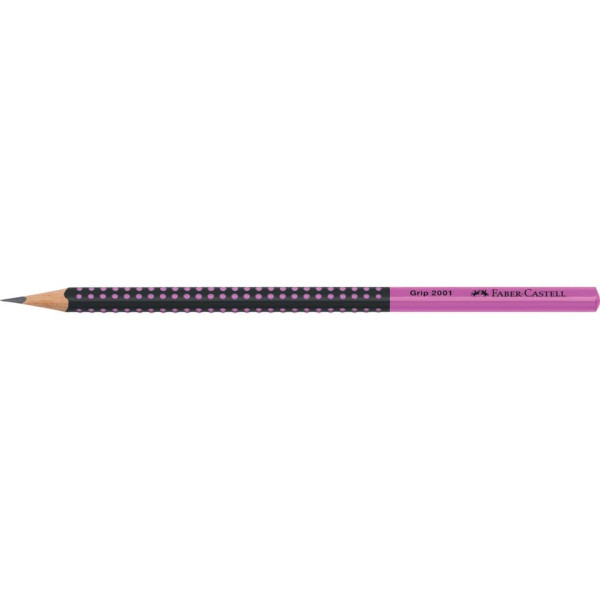 Bleistift Grip 2001 HB schwarz/pink FABER CASTELL 517011 Two Tone