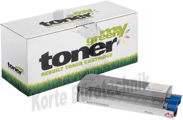 my green toner Toner-Kartusche gelb HC (181573) ersetzt 45396201