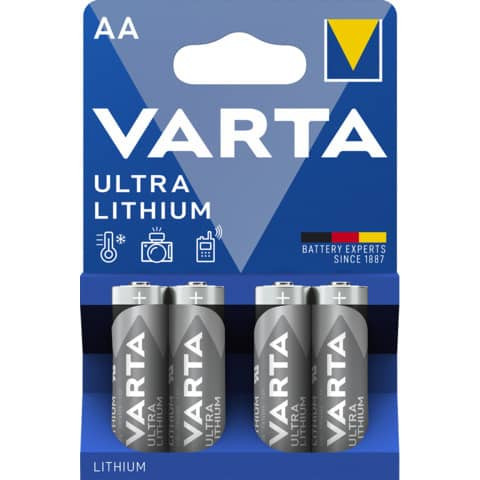 Batterien Ultra Lithium - Mignon/AA, 1,5 V