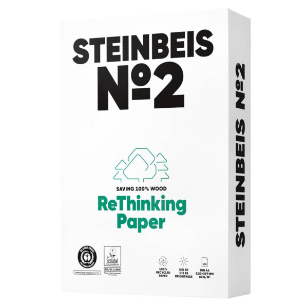 Kopierpapier No.2 Rec. 80g weiß A4 500Bl STEINBEIS K1506666080A 80493877