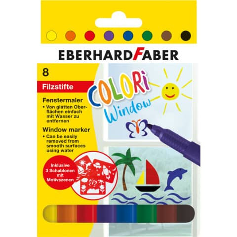 Windowmarker 8ST Colori 1-2 mm EBERHARD FABER 550022