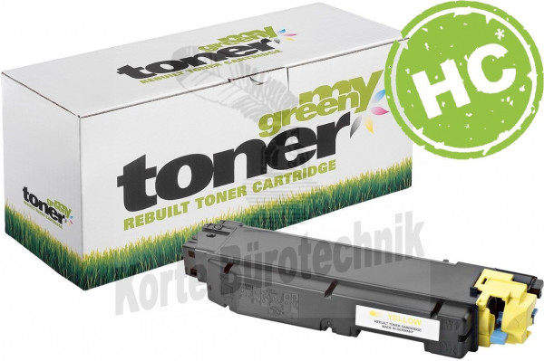 my green toner Toner-Kit gelb (152238) ersetzt TK-5140Y