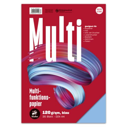 Multifunktionspapier 7X PLUS - A4, 120 g/qm, blau, 35 Blatt